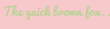 Image with Font Color B5D592 and Background Color F7C9CB